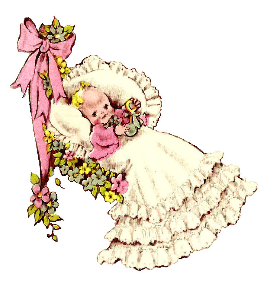 baby vintage cliparts