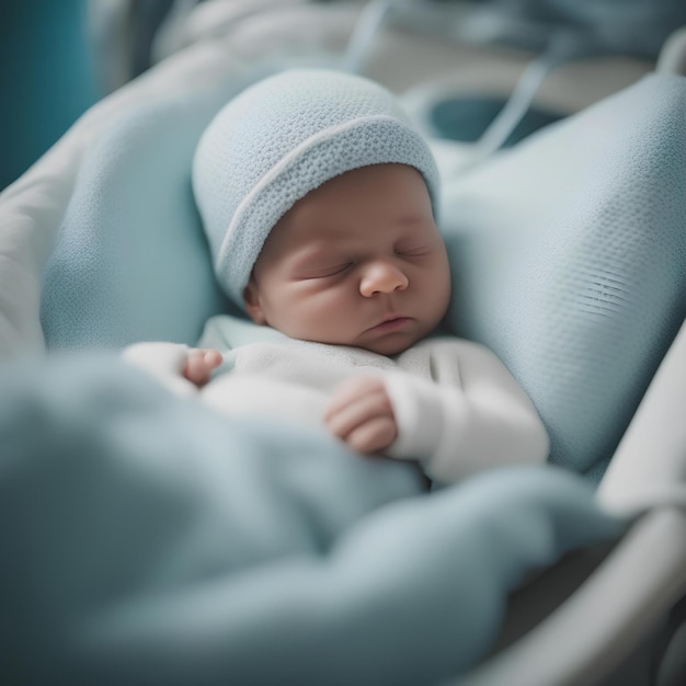 New born baby baby baby in hospital baby wallpaper | Premium AI ...