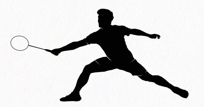 Badminton Silhouette-Bilder: Stock-Fotos &amp; -Videos. | Adobe Stock