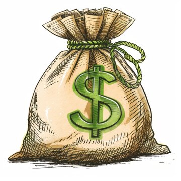bag of money clipart
