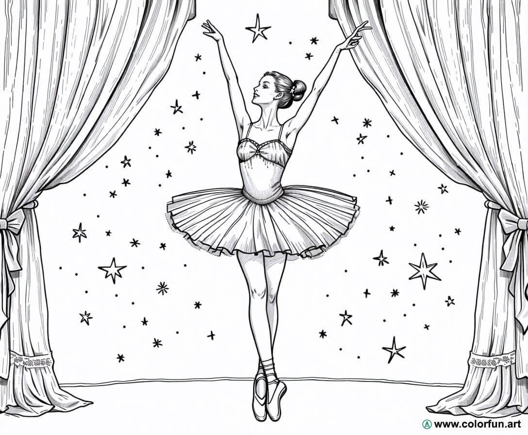 ballerina coloring pictures