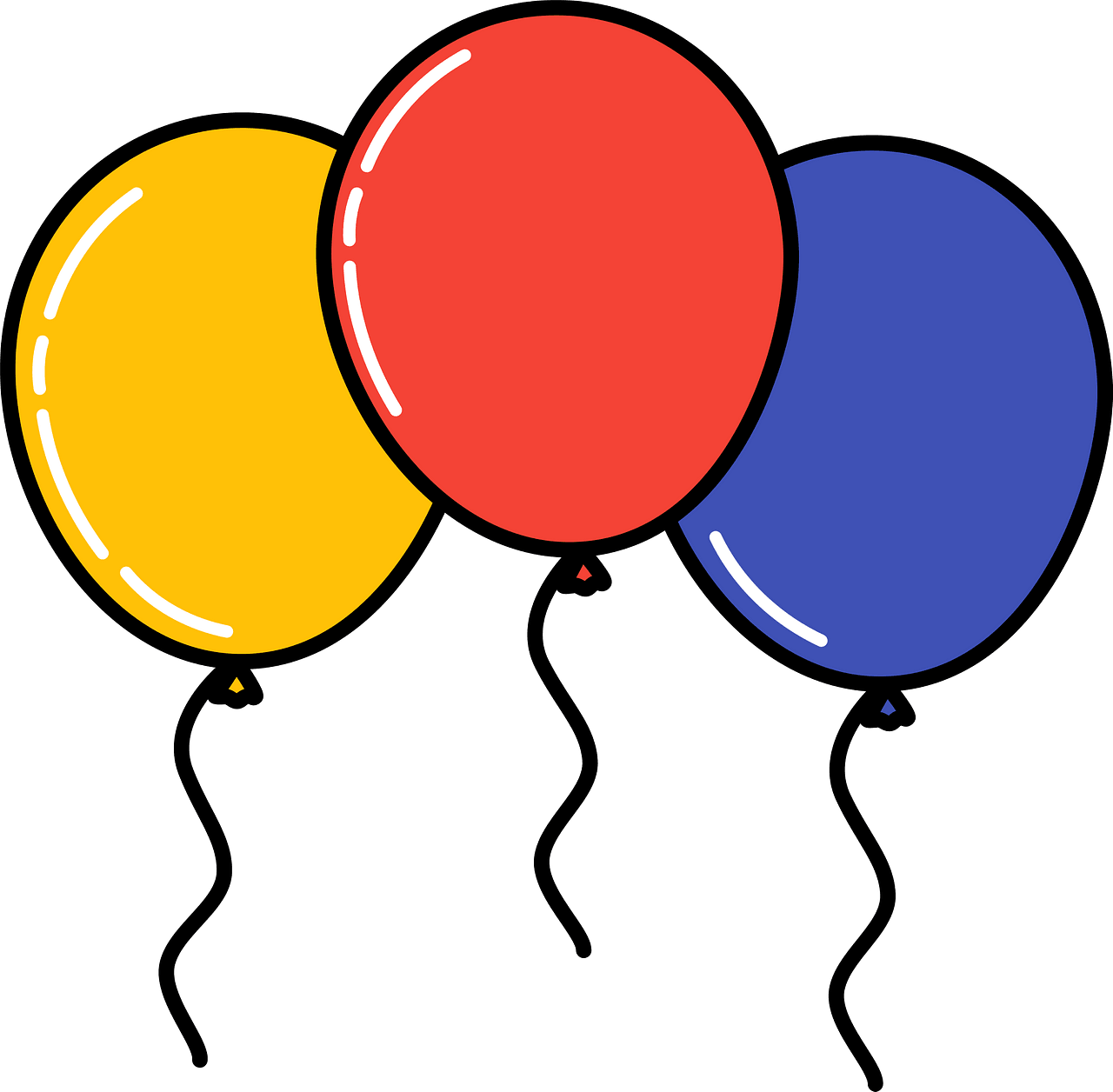 Birthday balloons - Free vector clipart images on clipart library.com