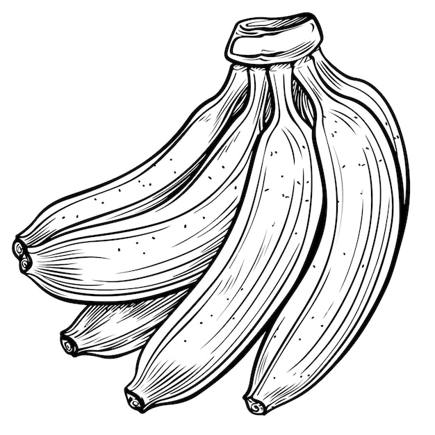 banana black and white