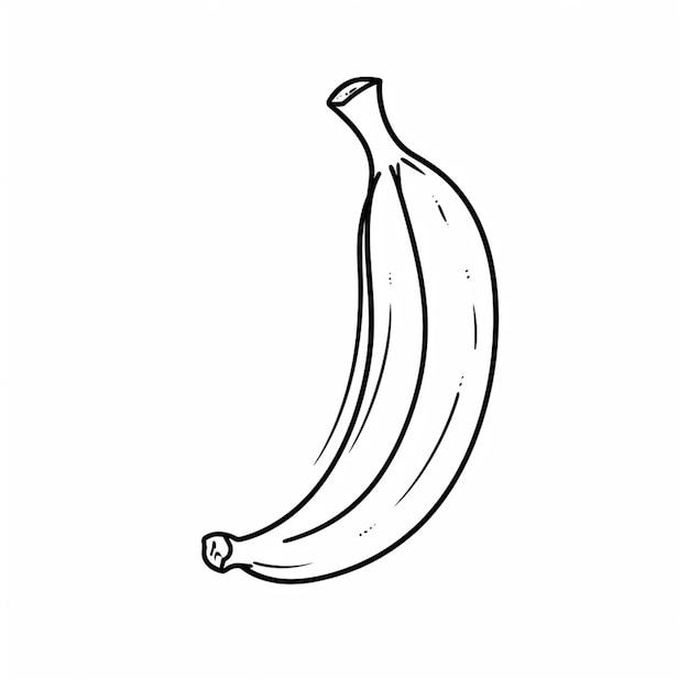 banana black and white