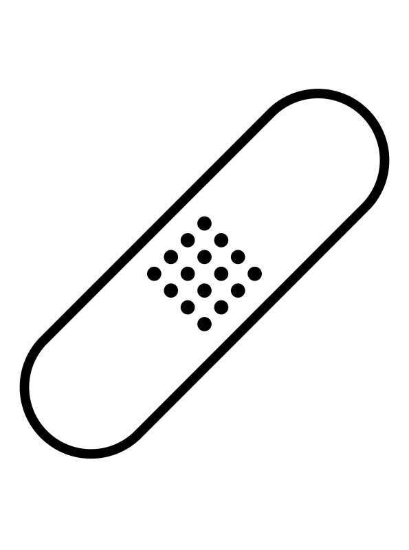 band aid coloring page