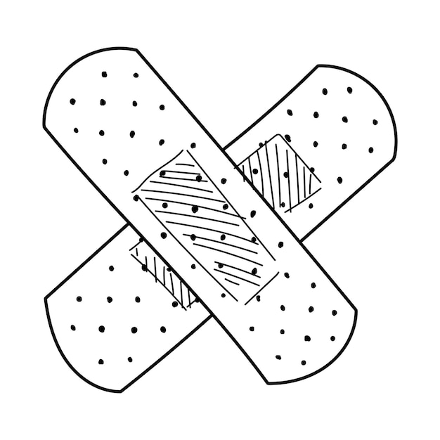 Band Aid Bandage Coloring Pages - Band Aid Coloring Page 9 