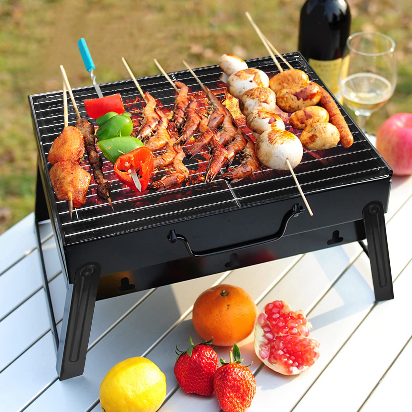 Uten Barbecue Grill, small, Black : Amazon.de: Garden