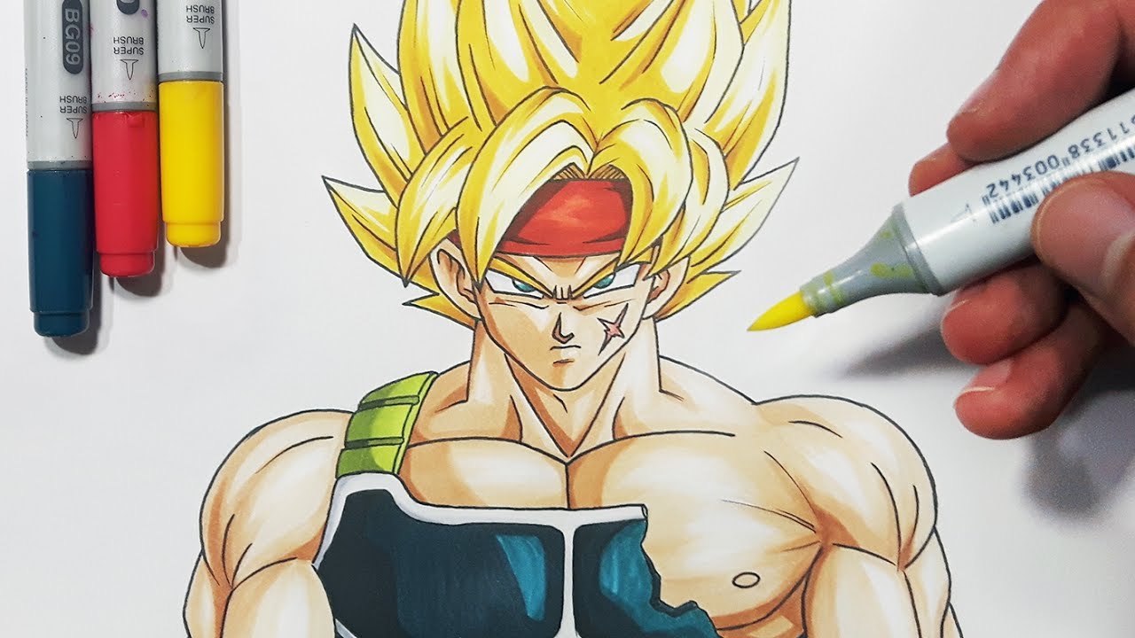 bardock coloring pages