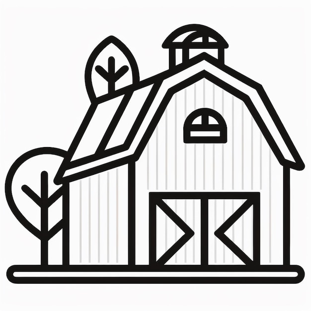 barn outline cliparts