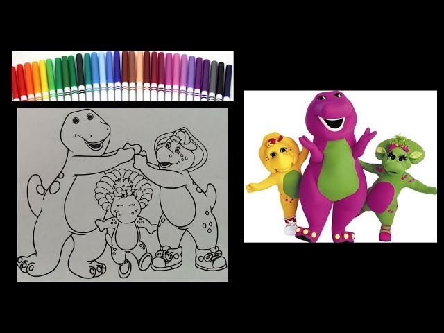 barney coloring book