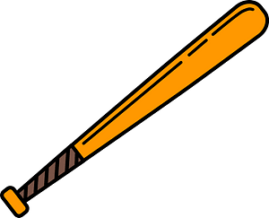 baseball bat cliparts