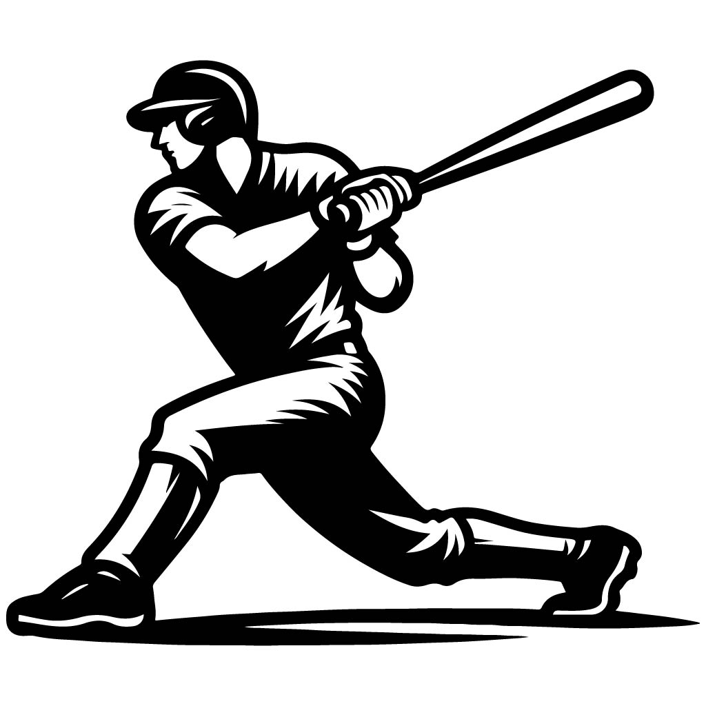 baseball black cliparts 2024
