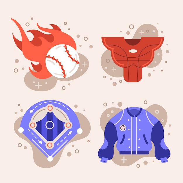 baseball body cliparts