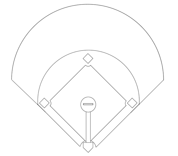 baseball diamond printable