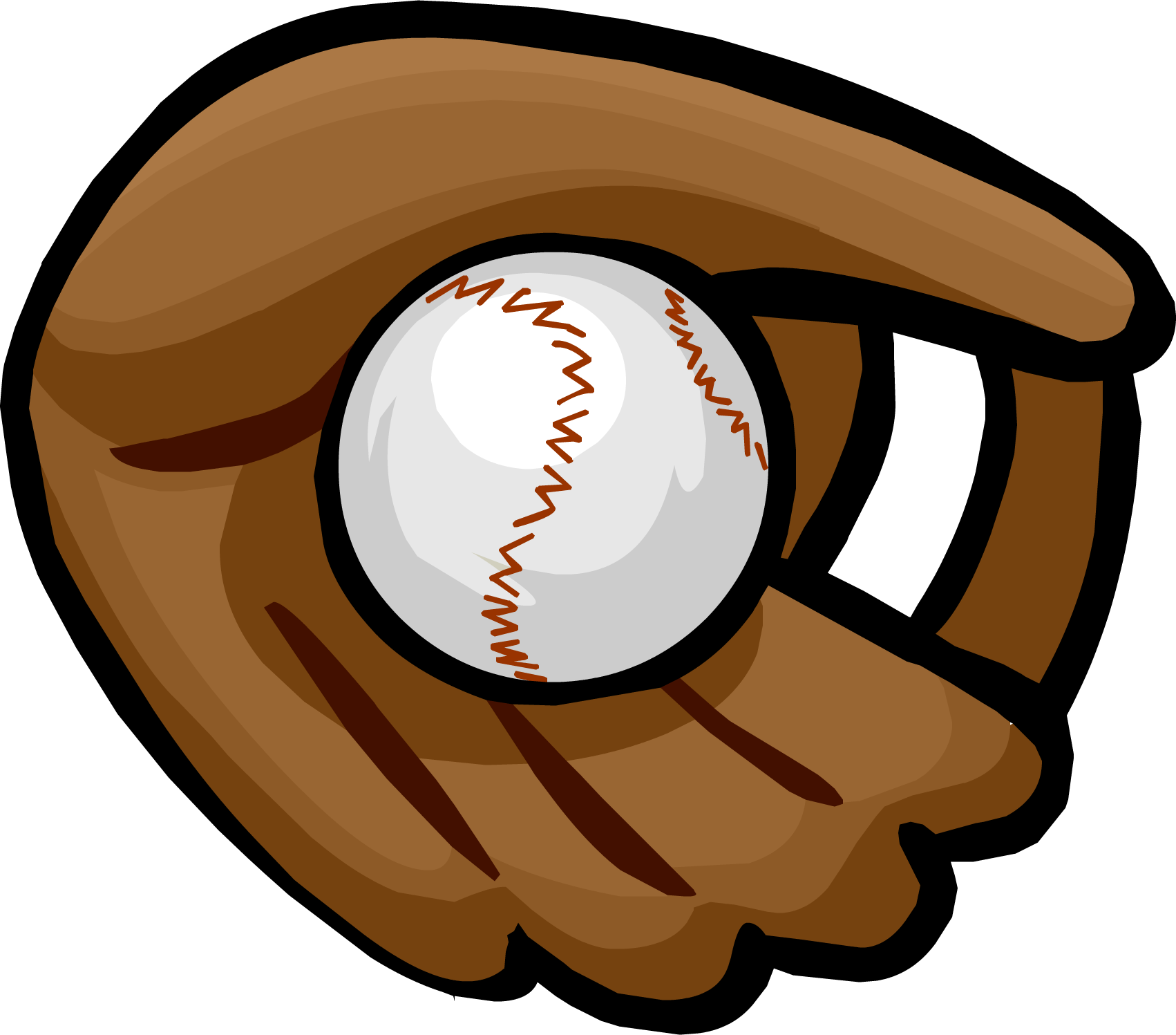 baseball glove cartoon