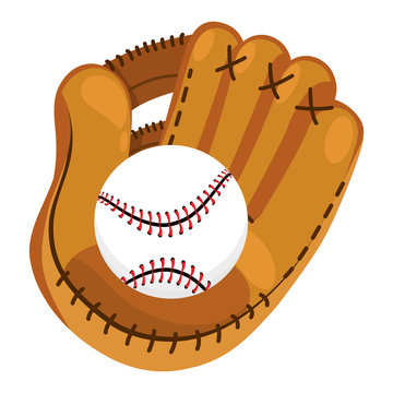 baseball glove cartoon