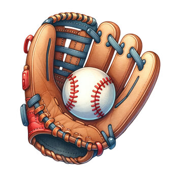 baseball mitt clipart