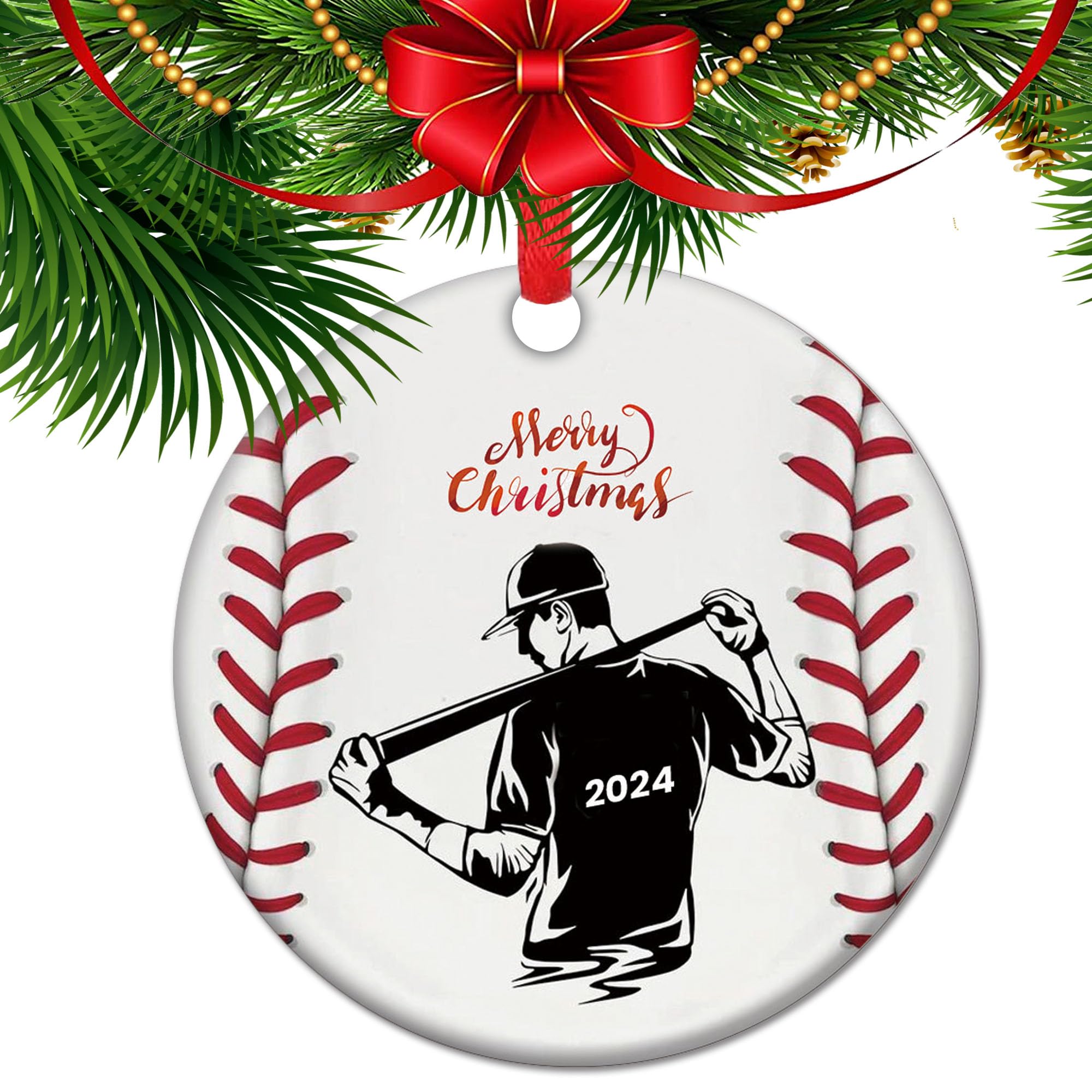 Amazon.com: Baseball Ornament, Baseball Coach Gift for Christmas 2024,  Baseball Gift, Kids Sports Ornament,Baseball Player Gifts : Home &amp; Kitchen