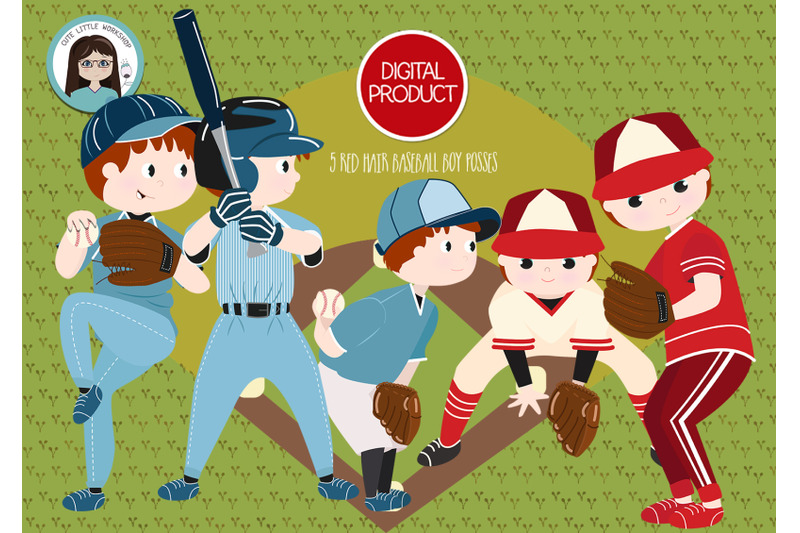 baseball youth cliparts