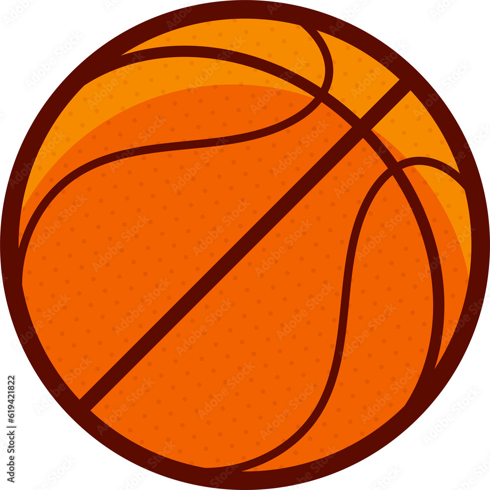 Poster, Wandbilder Basketball clipart, 40x40 cm