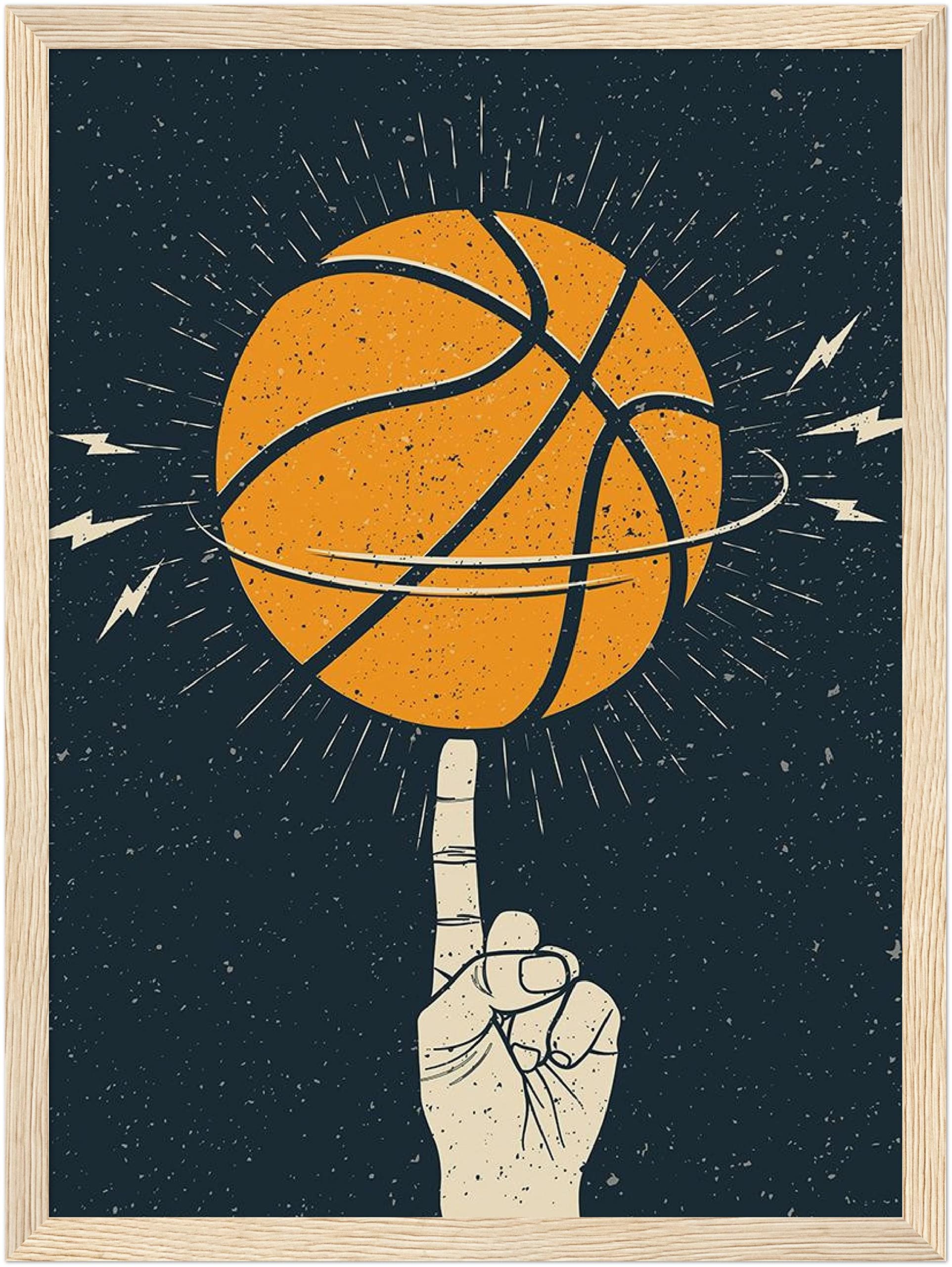 Basketball Wall Art Prints - Single (27.9 x 35.6 cm) Unframed Basketball  Posters - Basketball Room Decoration for Men, Kids, Man Cave - Basketball  ...