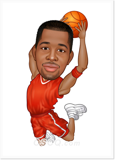 basketball caricature