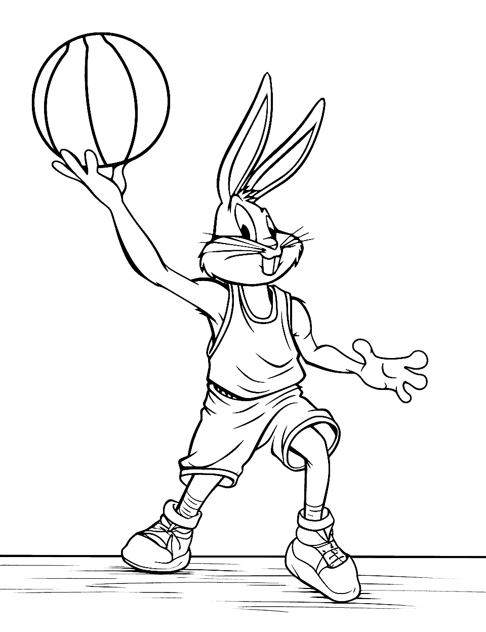 basketball coloring pages for adults