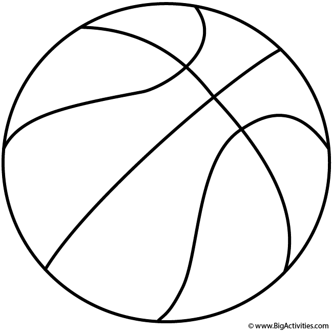 basketball coloring sheet