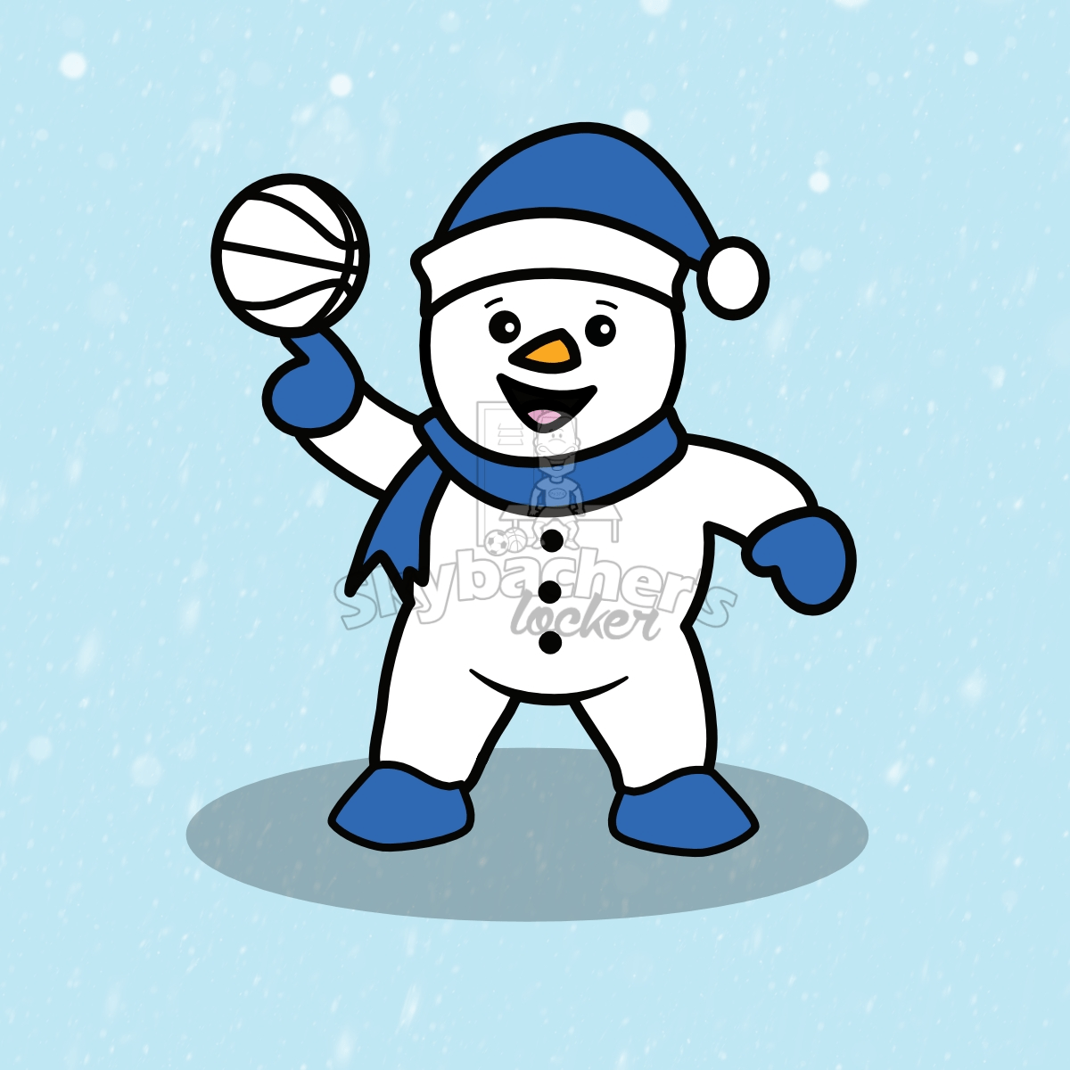 basketball snowman cliparts