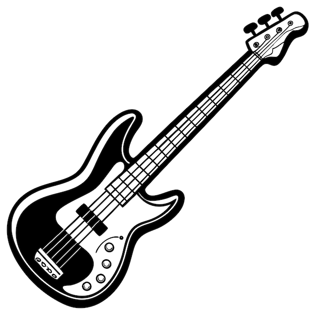 bass guitar clipart