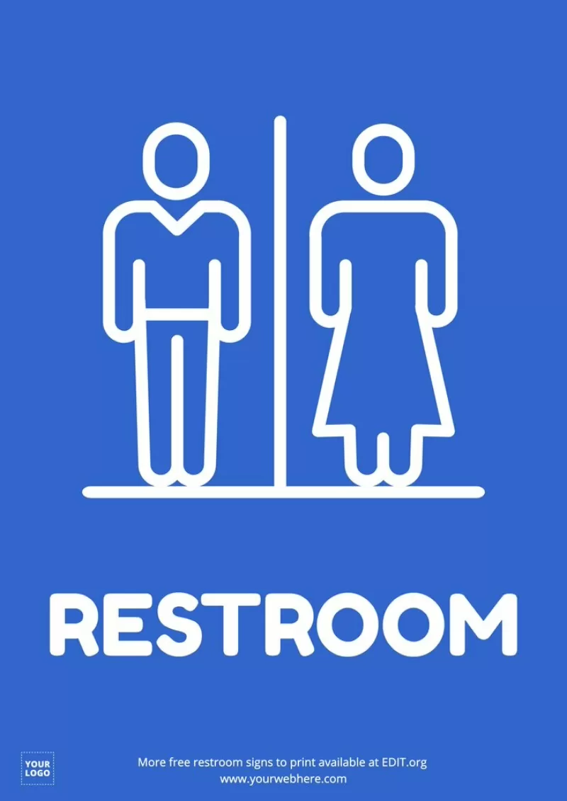 bathroom signs printable