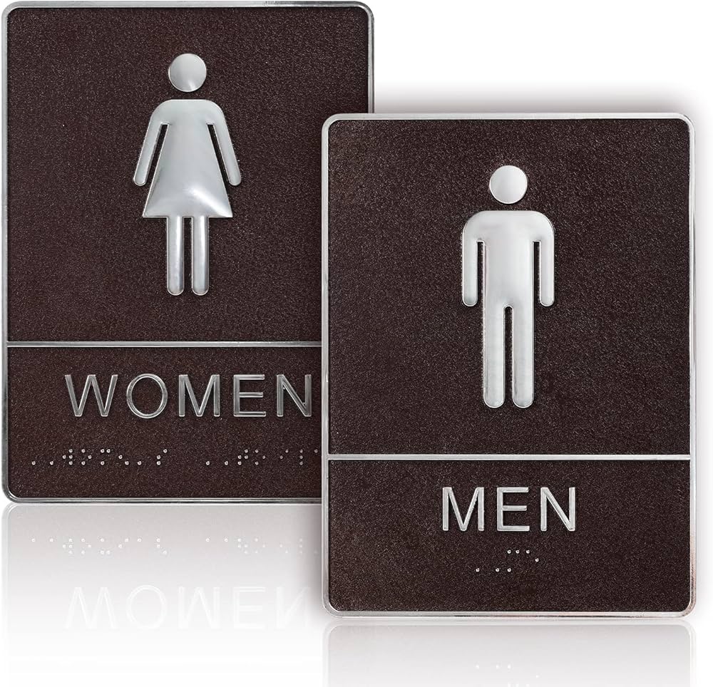 bathroom signs