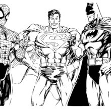 BATMAN coloring pages - 69 free superheroes coloring sheets