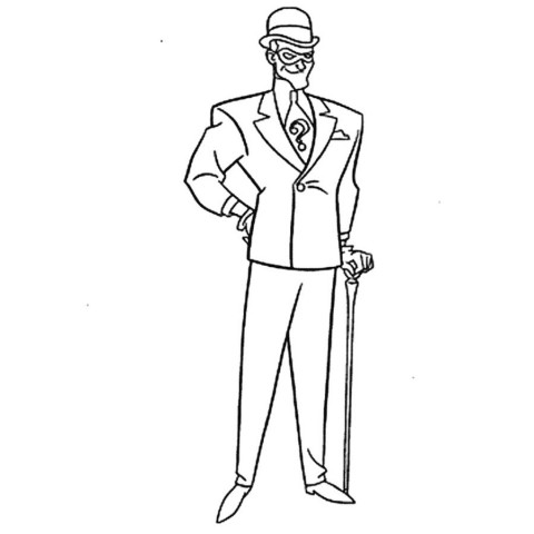 Coloring page - The Riddler | Batman | Free printable coloring pages