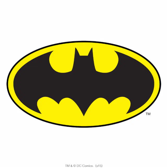 Batman Symbol | Becken-Oval-Logo Freistehende Fotoskulptur