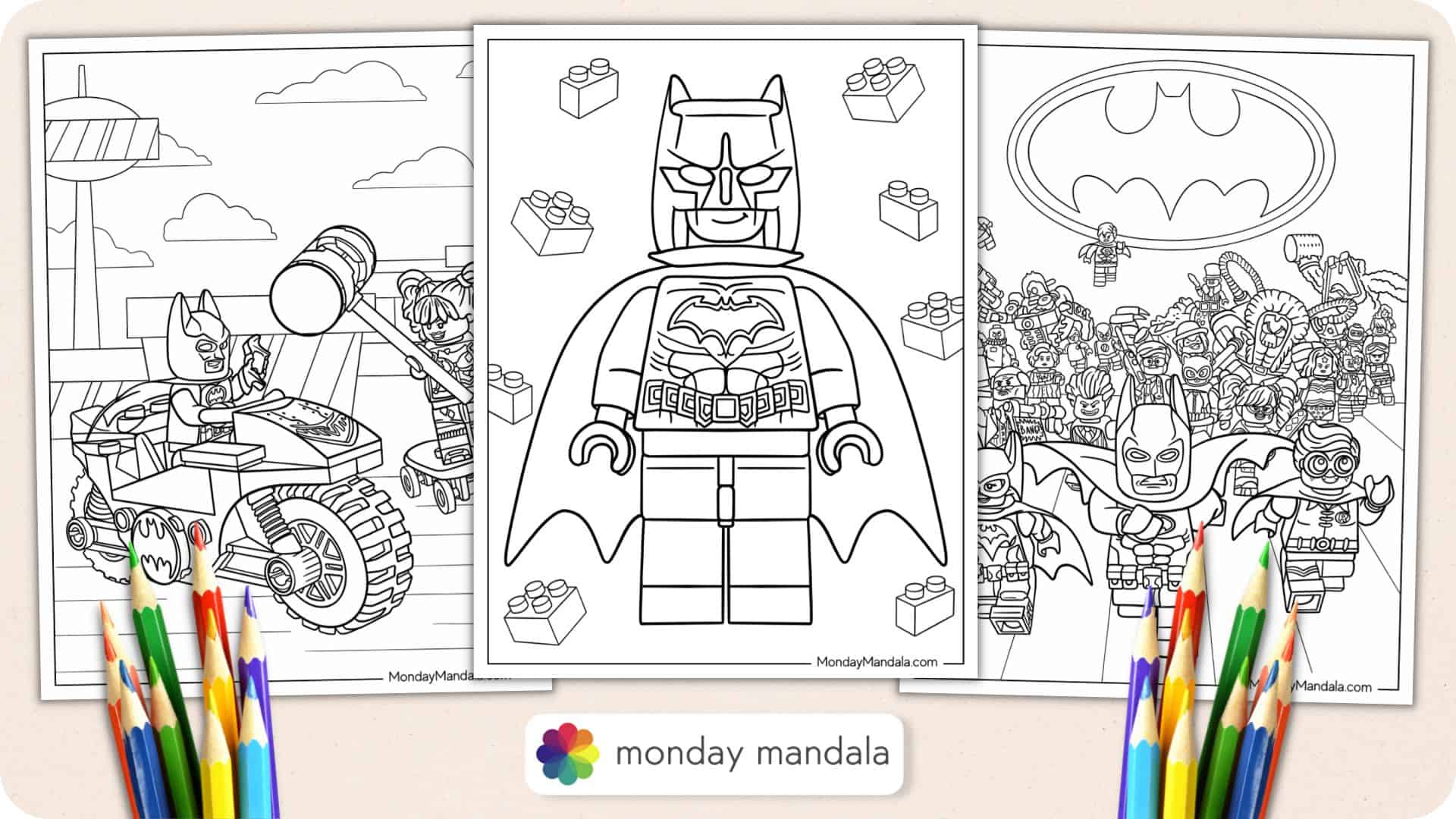 batman lego coloring pages printables