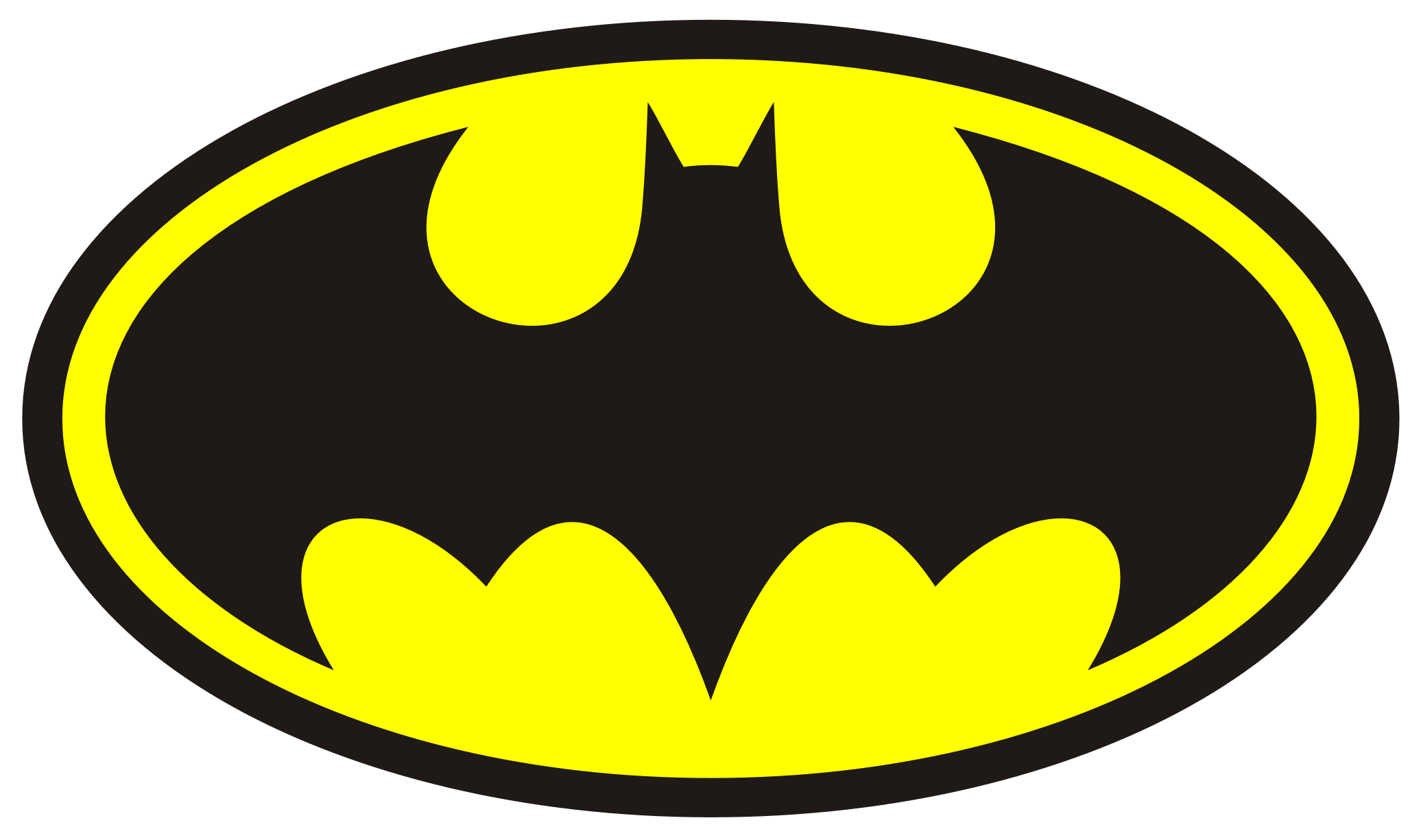 batman symbol coloring page