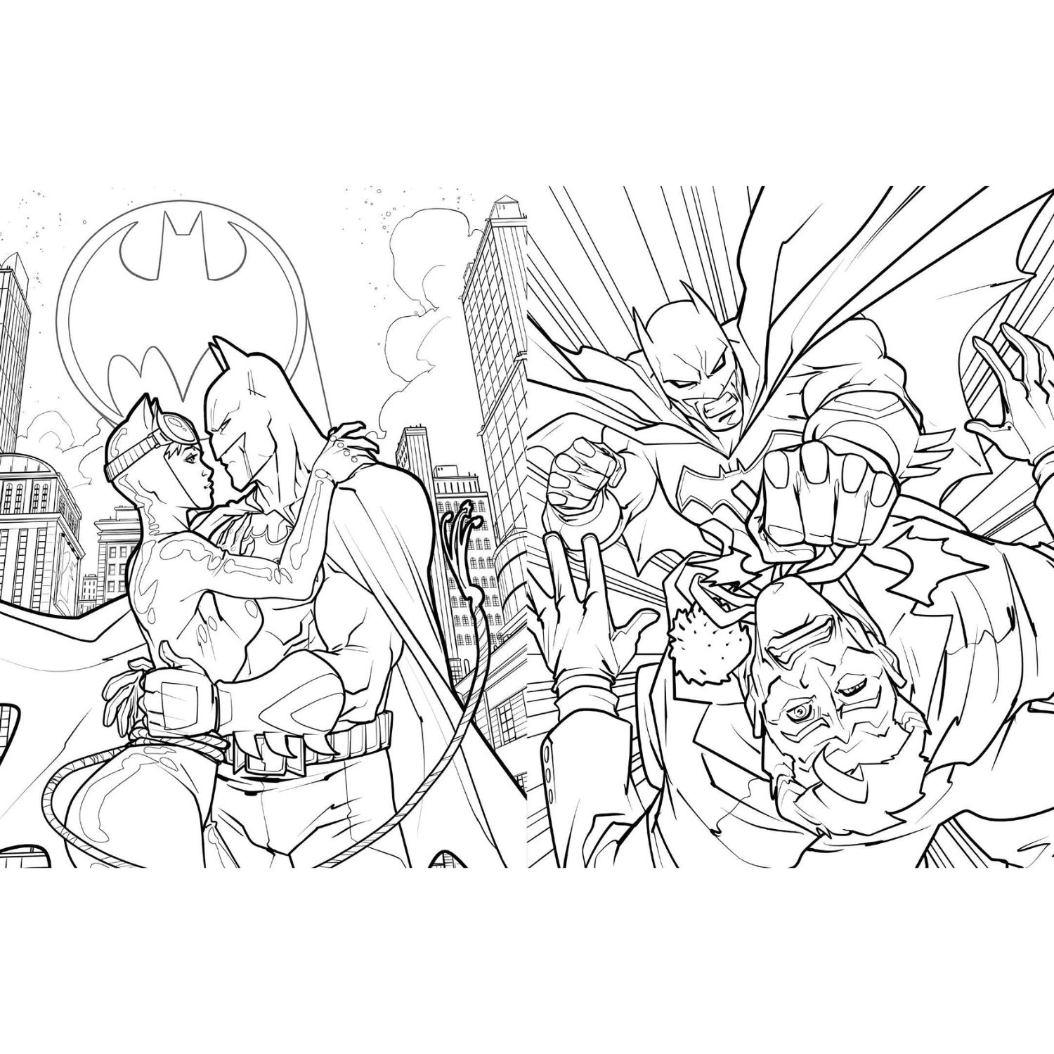 batman symbol coloring pages
