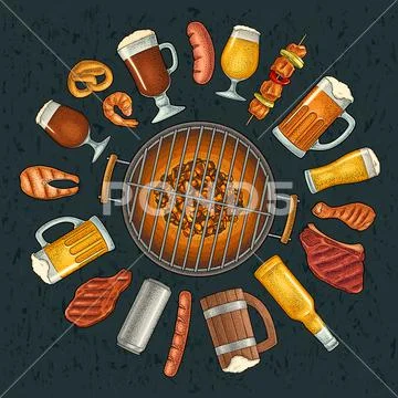 bbq beer cliparts
