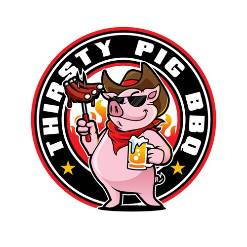 Thirsty pig bbq | Logo &amp; business card contest | 99designs