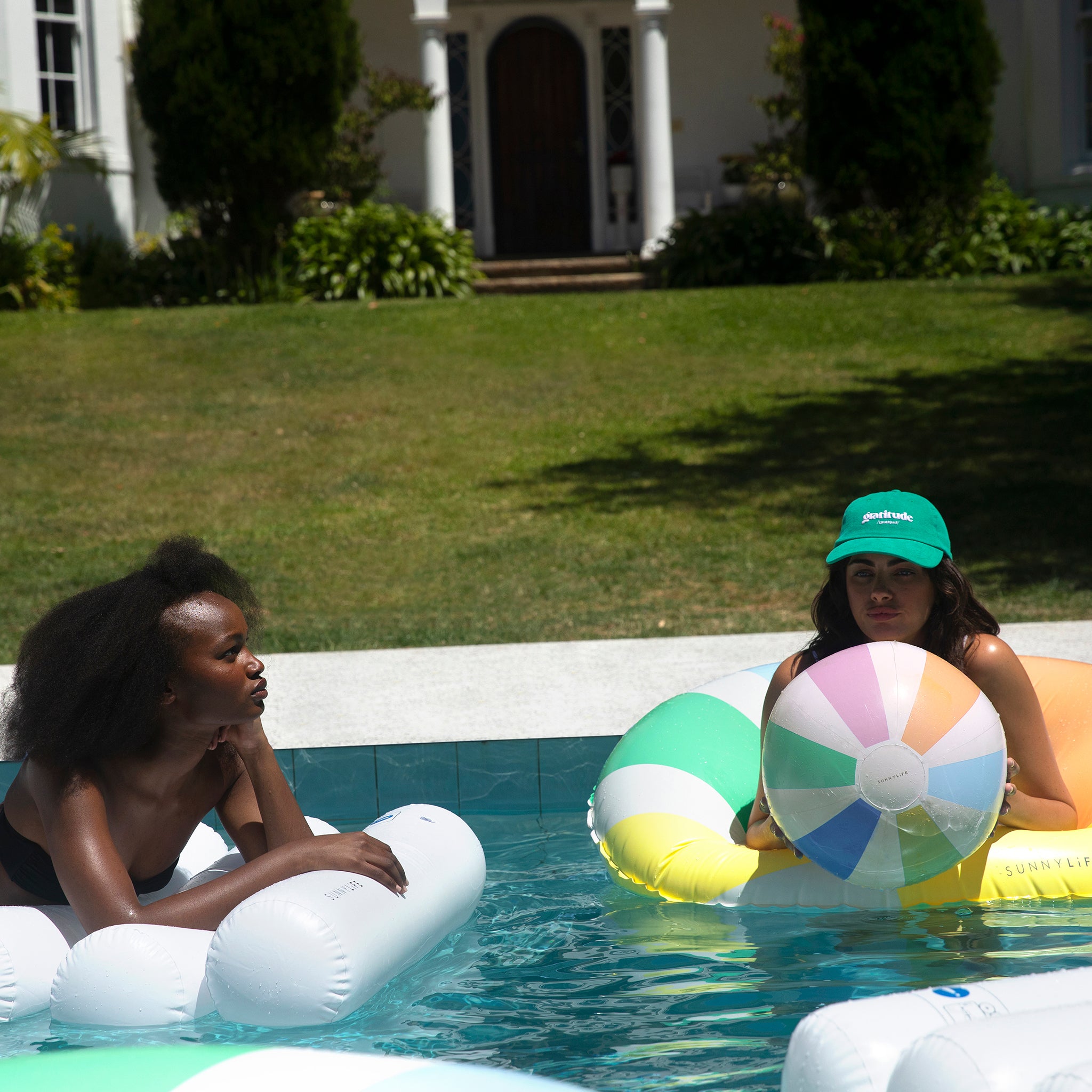 Inflatable Beach Ball | Pool Side Pastel Gelato - SUNNYLiFE ...