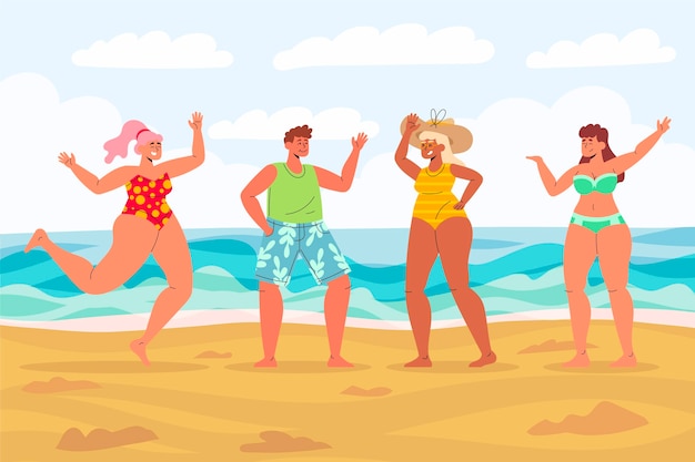 beach dance cliparts 2024