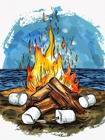 beach fire cliparts