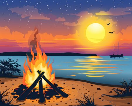 Campfire Clipart Images – Browse 17,815 Stock Photos, Vectors, and ...