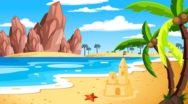 beach images cartoon