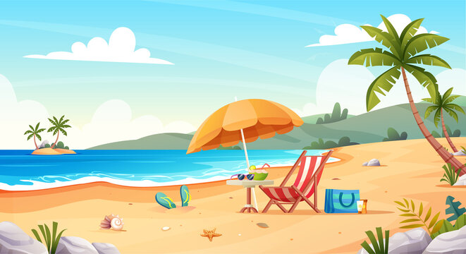 beach images cartoon