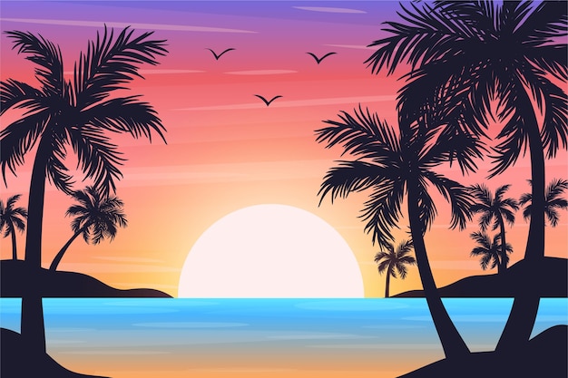 Page 14 | Beach Sunset Art Images - Free Download on clipart library