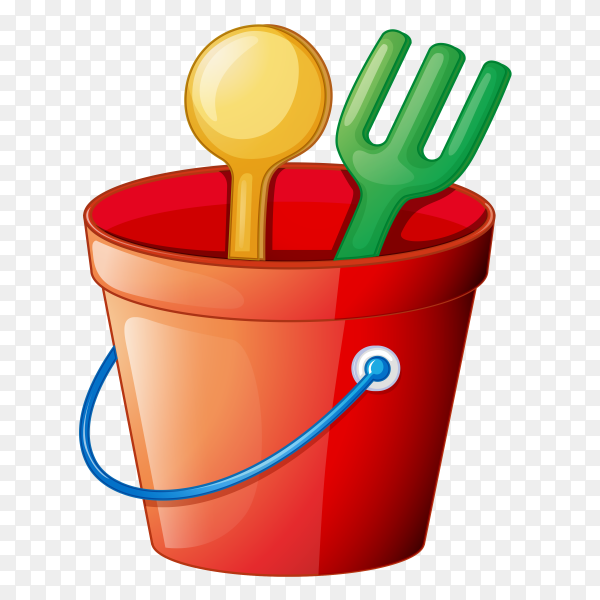 Beach toys for kids on transparent background PNG - Similar PNG