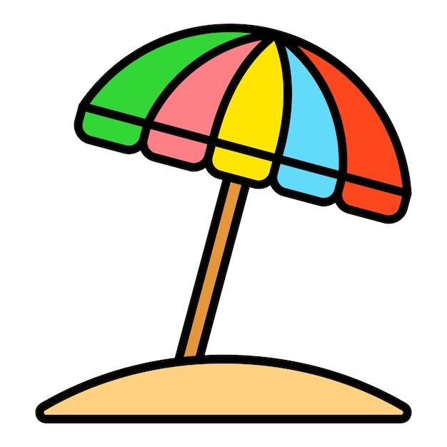 beach umbrella cliparts