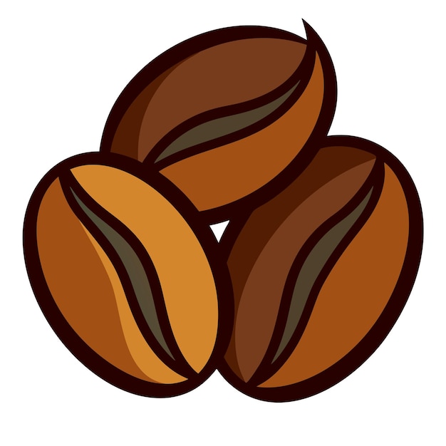 Coffee beans clipart cartoon style vector illustration | Premium ...